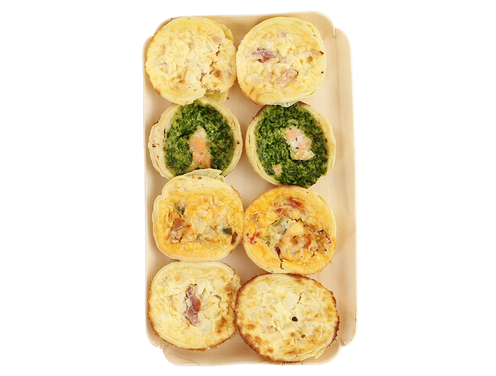 Miniquiches apéritives (8 pièces) 