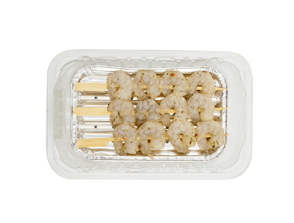 Brochettes de scampis marinés (3 pièces)