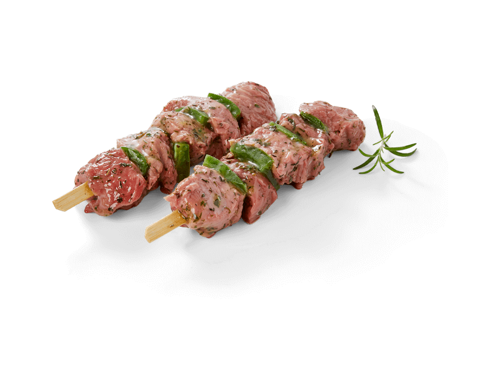 Brochette de bœuf basilic/romarin