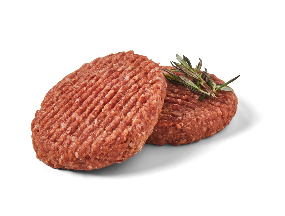 Burgers BBQ (porc/bœuf) (2 pièces)