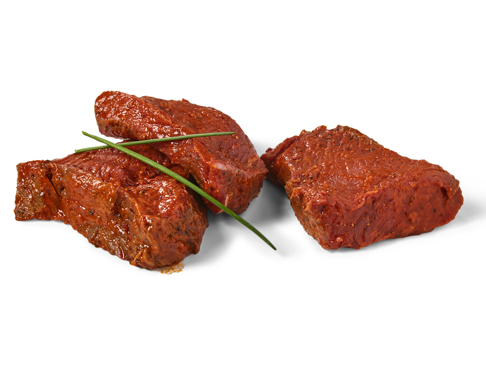 Steak de bœuf mariné