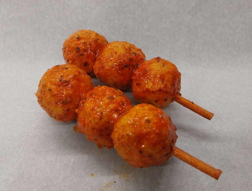 Brochette de miniboulettes BBQ
