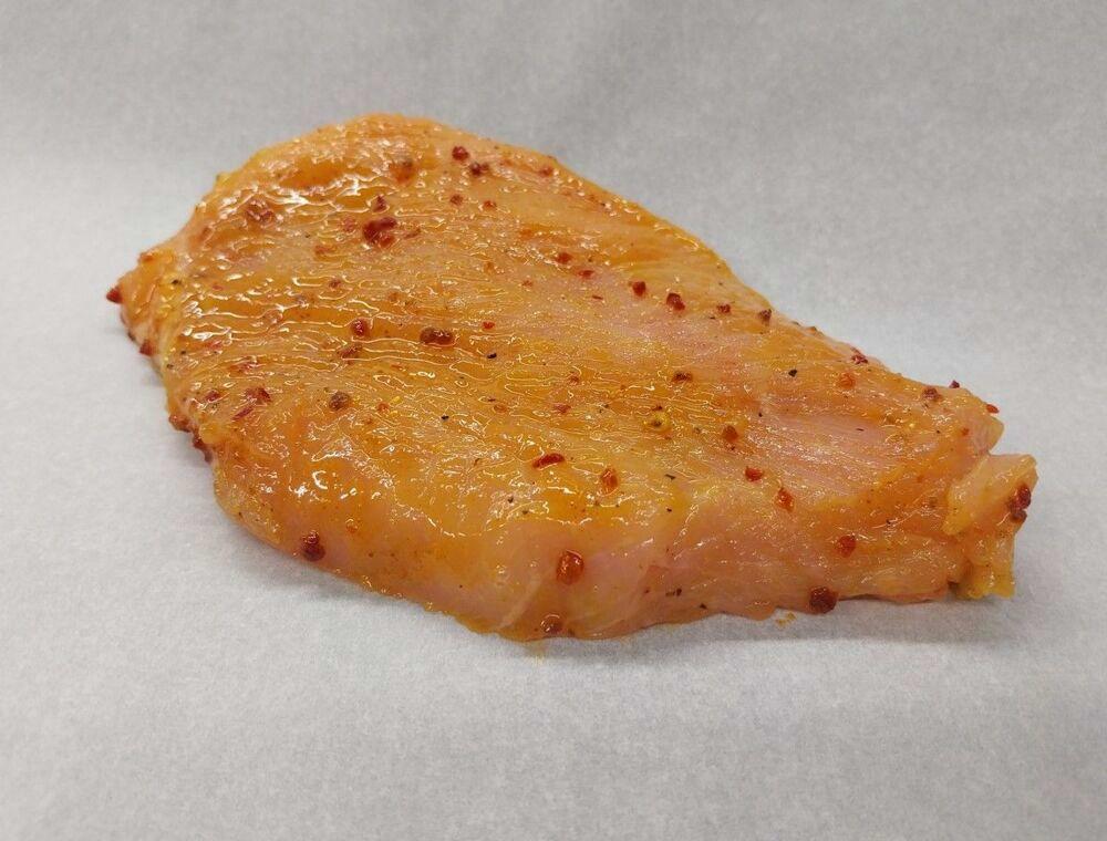 Escalope de dinde marinée