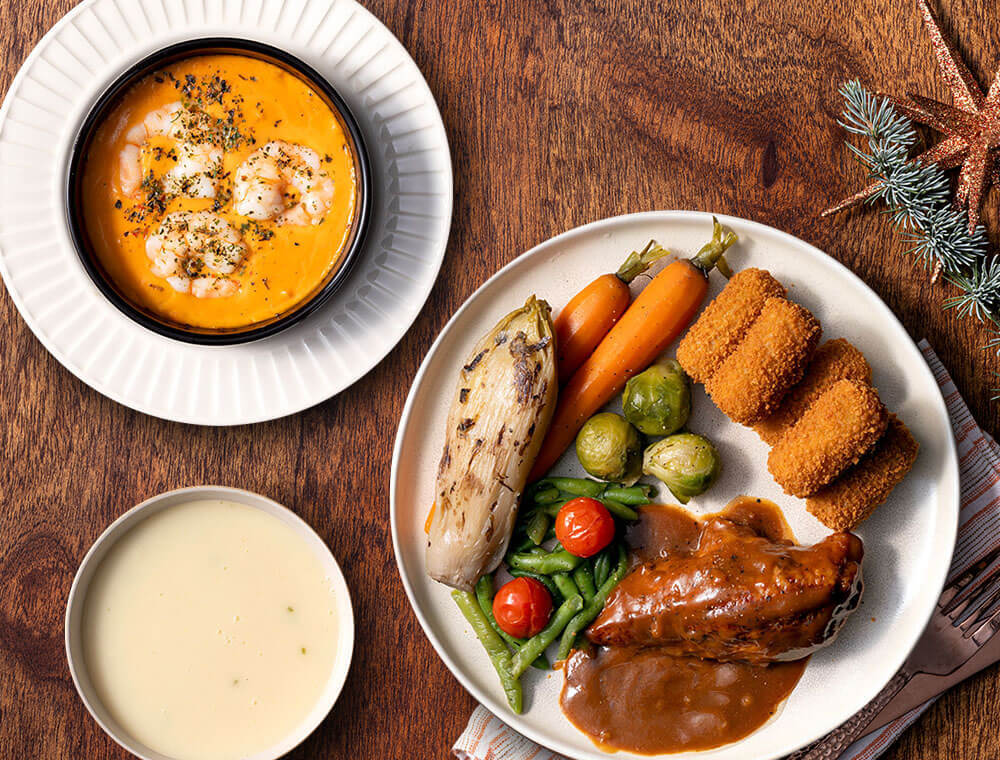 Menu filet de pintade