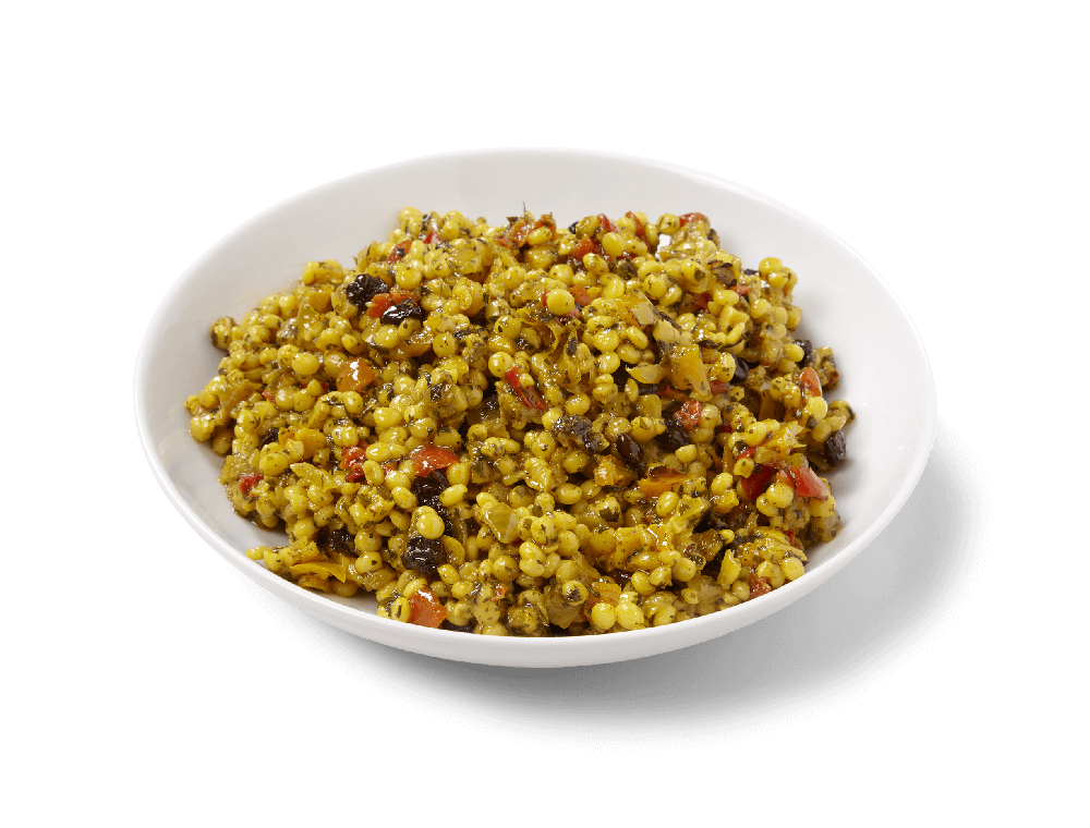 Couscous perlé fruité avec vinaigrette au curry