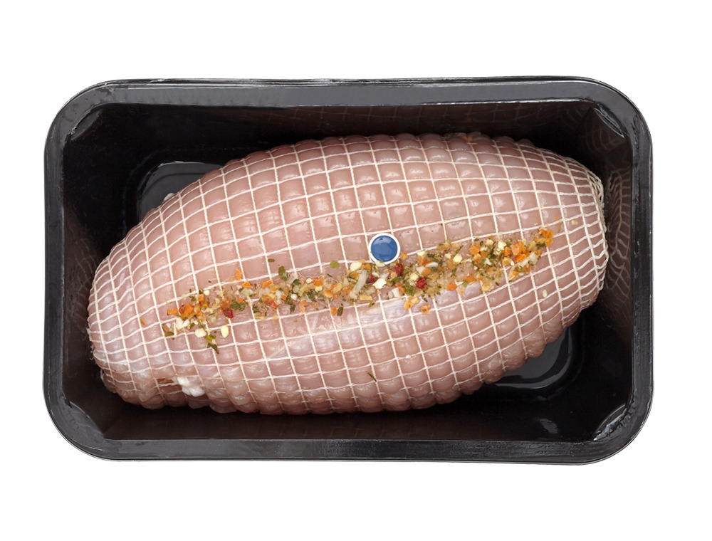 Paupiettes de dinde farcies aux châtaignes, pistaches et cognac (± 1,2 kg)