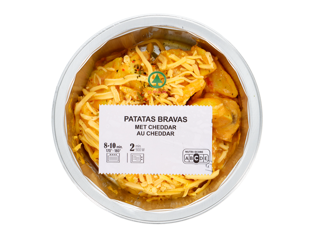 Patatas bravas au cheddar (135 g)