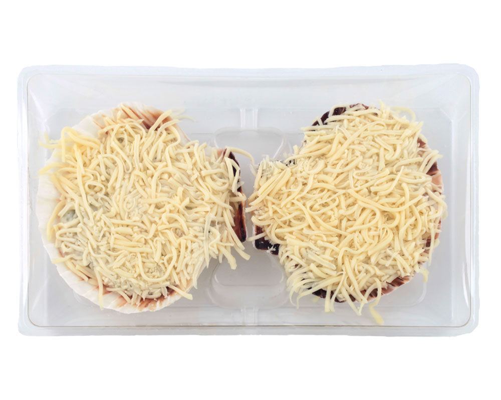 Coquille de poisson aux crevettes grises (2 pièces)